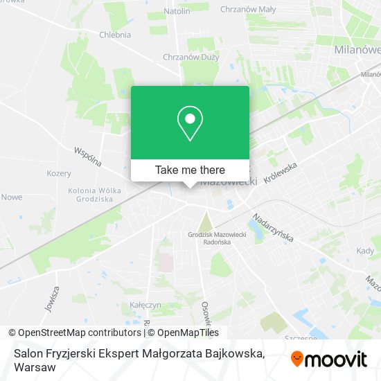 Salon Fryzjerski Ekspert Małgorzata Bajkowska map