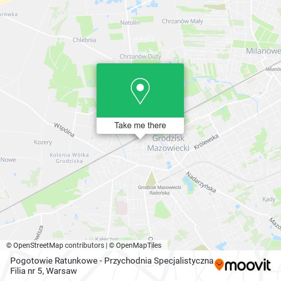 Pogotowie Ratunkowe - Przychodnia Specjalistyczna Filia nr 5 map