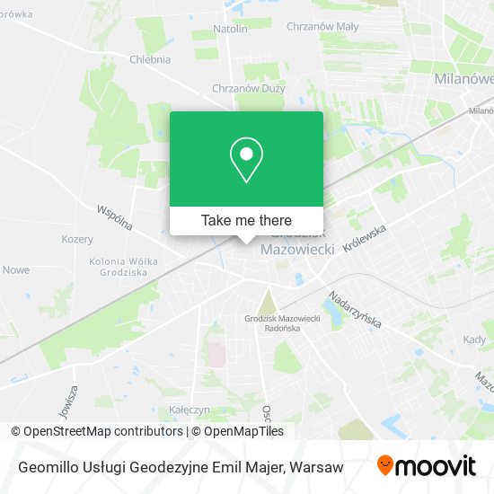 Geomillo Usługi Geodezyjne Emil Majer map