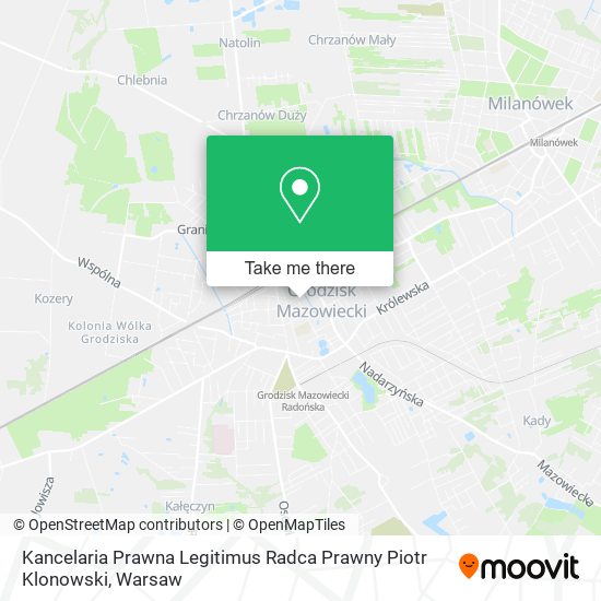 Kancelaria Prawna Legitimus Radca Prawny Piotr Klonowski map