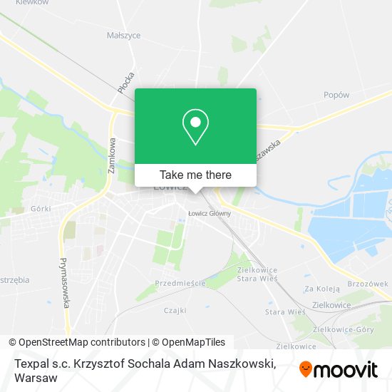 Texpal s.c. Krzysztof Sochala Adam Naszkowski map