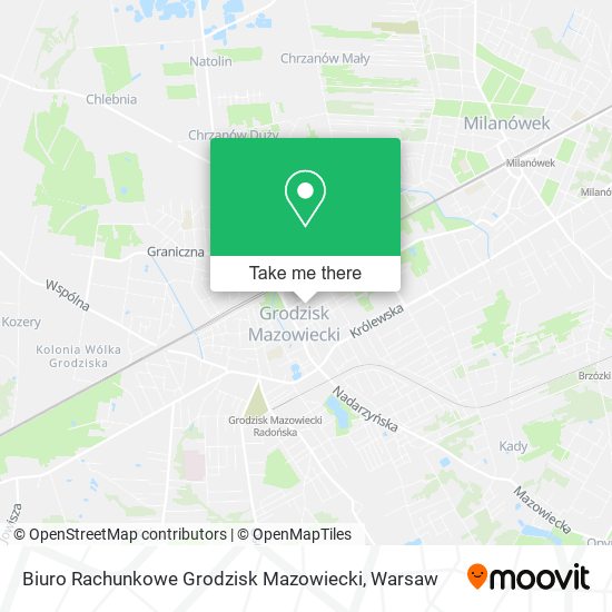 Biuro Rachunkowe Grodzisk Mazowiecki map