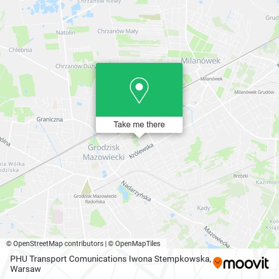 PHU Transport Comunications Iwona Stempkowska map