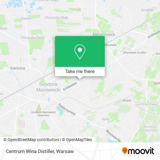 Centrum Wina Distiller map