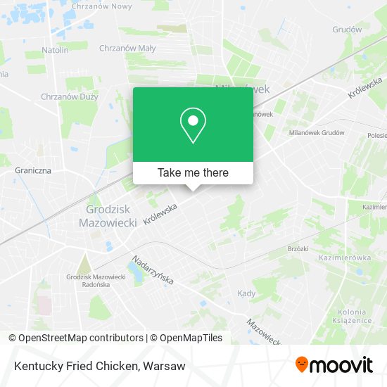 Kentucky Fried Chicken map