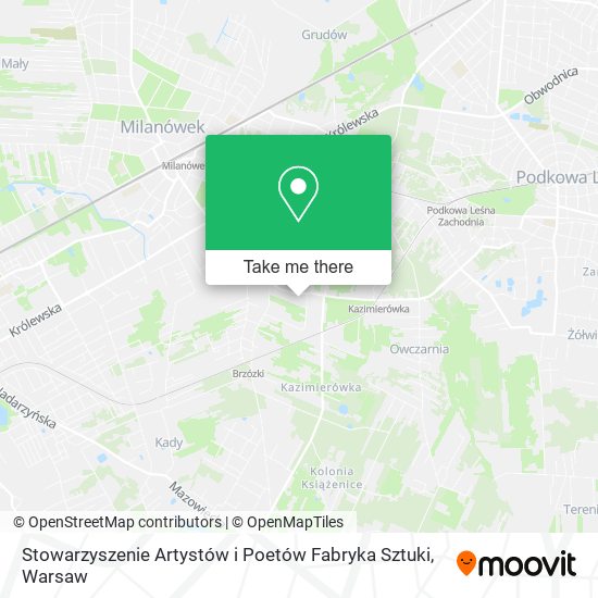 Stowarzyszenie Artystów i Poetów Fabryka Sztuki map