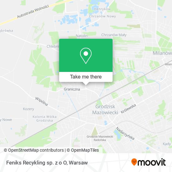 Feniks Recykling sp. z o O map