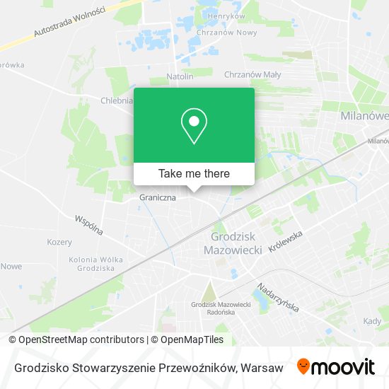 Grodzisko Stowarzyszenie Przewoźników map