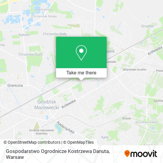 Карта Gospodarstwo Ogrodnicze Kostrzewa Danuta