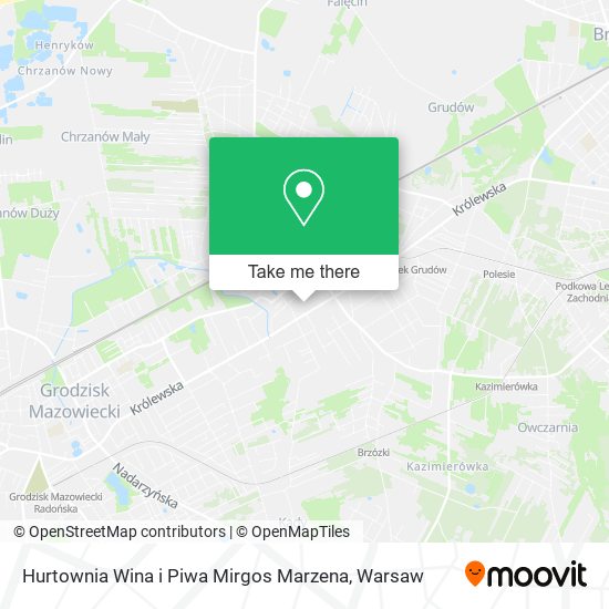 Hurtownia Wina i Piwa Mirgos Marzena map