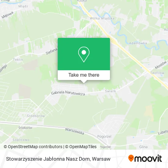 Карта Stowarzyszenie Jabłonna Nasz Dom