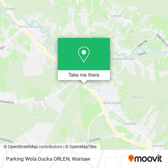 Parking Wola Ducka ORLEN map