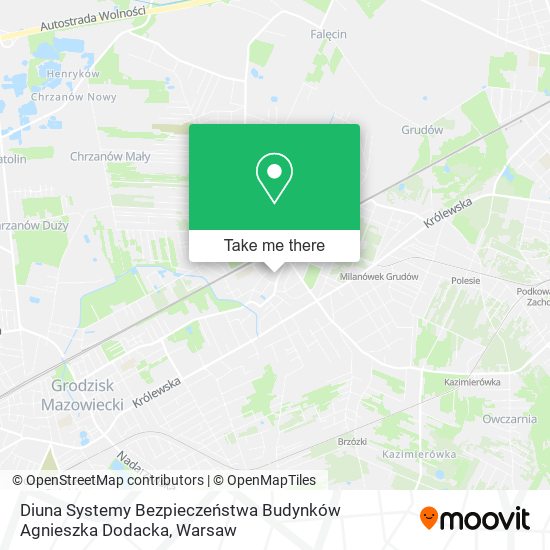 Diuna Systemy Bezpieczeństwa Budynków Agnieszka Dodacka map