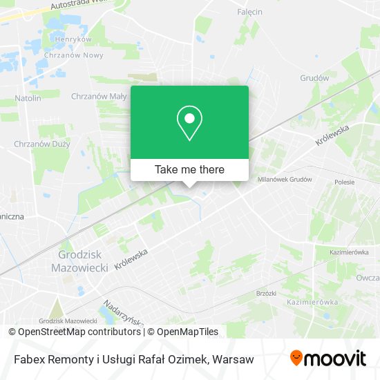 Fabex Remonty i Usługi Rafał Ozimek map