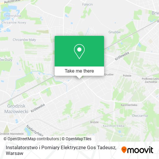 Instalatorstwo i Pomiary Elektryczne Gos Tadeusz map