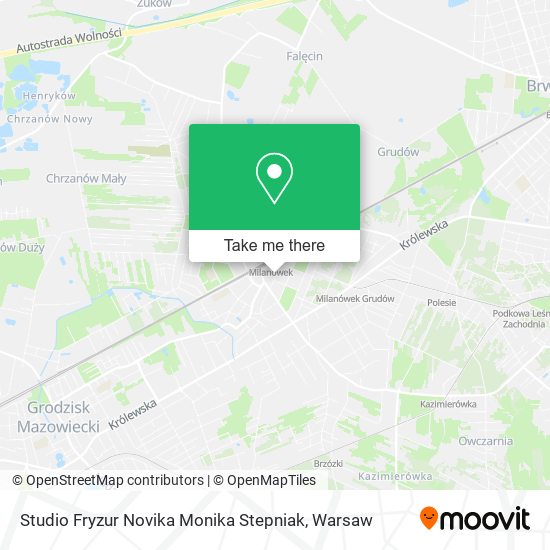 Studio Fryzur Novika Monika Stepniak map