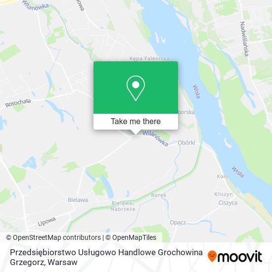 Przedsiębiorstwo Usługowo Handlowe Grochowina Grzegorz map