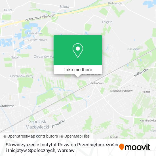 Stowarzyszenie Instytut Rozwoju Przedsiębiorczości i Inicjatyw Społecznych map