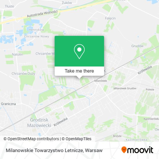 Milanowskie Towarzystwo Letnicze map