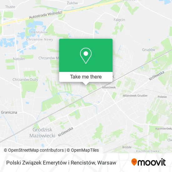 Карта Polski Związek Emerytów i Rencistów