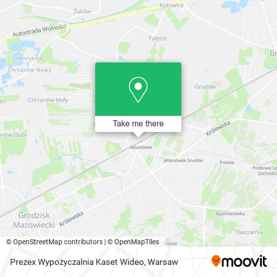 Prezex Wypożyczalnia Kaset Wideo map