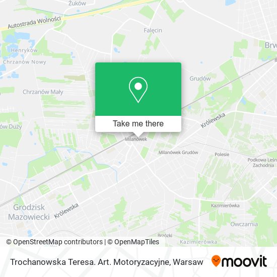 Trochanowska Teresa. Art. Motoryzacyjne map