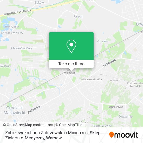 Zabrzewska Ilona Zabrzewska i Minich s.c. Sklep Zielarsko-Medyczny map