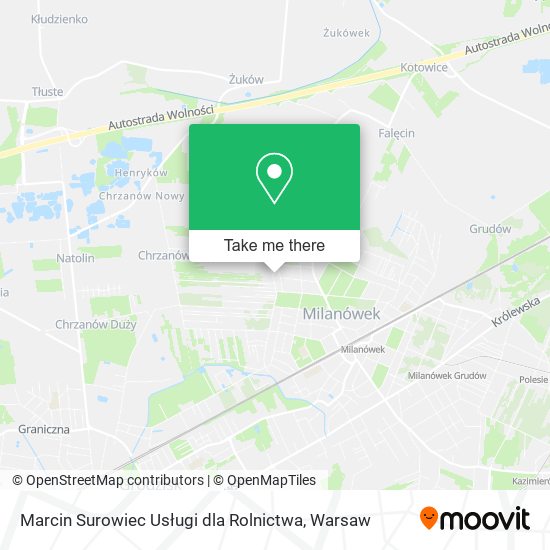 Marcin Surowiec Usługi dla Rolnictwa map