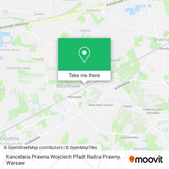 Kancelaria Prawna Wojciech Pfadt Radca Prawny map