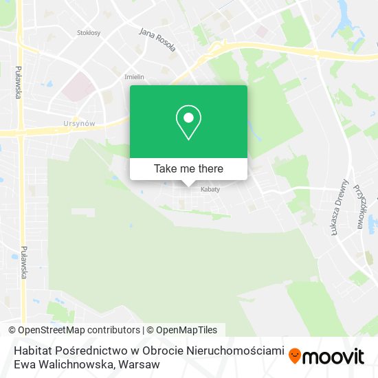 Habitat Pośrednictwo w Obrocie Nieruchomościami Ewa Walichnowska map