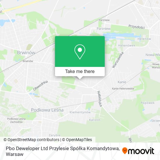 Pbo Deweloper Ltd Przylesie Spółka Komandytowa map