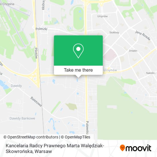 Kancelaria Radcy Prawnego Marta Walędziak-Skowrońska map