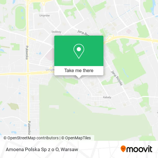 Amoena Polska Sp z o O map