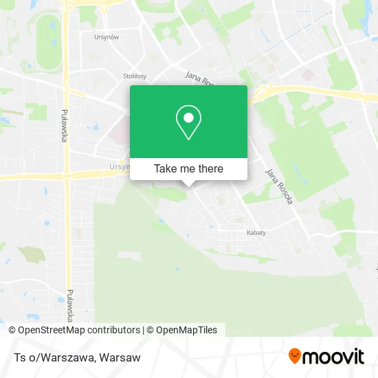 Ts o/Warszawa map