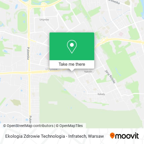 Ekologia Zdrowie Technologia - Infratech map