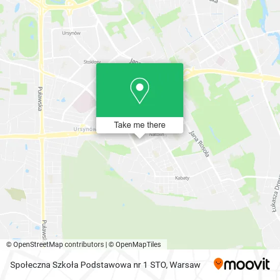 Społeczna Szkoła Podstawowa nr 1 STO map