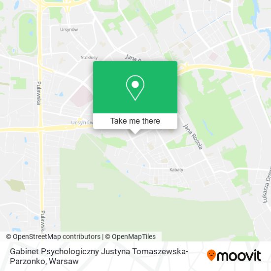 Gabinet Psychologiczny Justyna Tomaszewska-Parzonko map