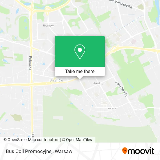 Bus Coli Promocyjnej map