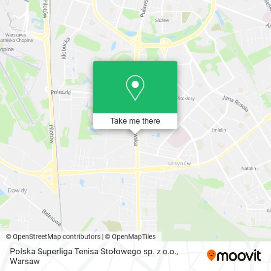 Polska Superliga Tenisa Stołowego sp. z o.o. map