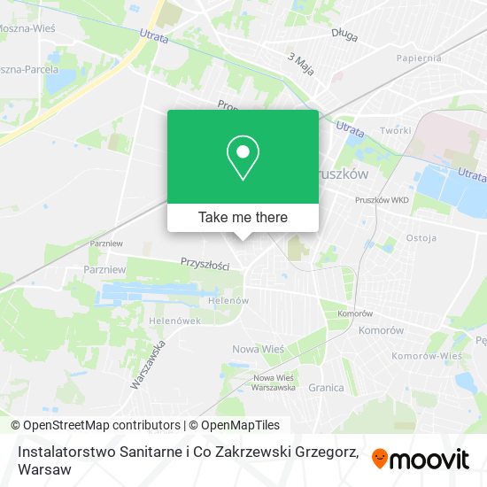 Instalatorstwo Sanitarne i Co Zakrzewski Grzegorz map