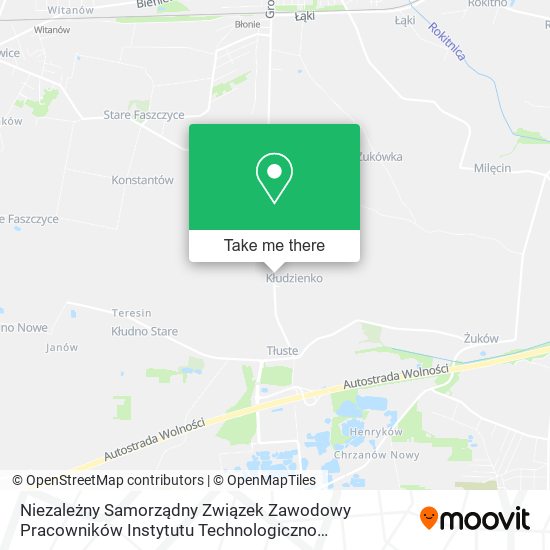 Niezależny Samorządny Związek Zawodowy Pracowników Instytutu Technologiczno Przyrodniczego map