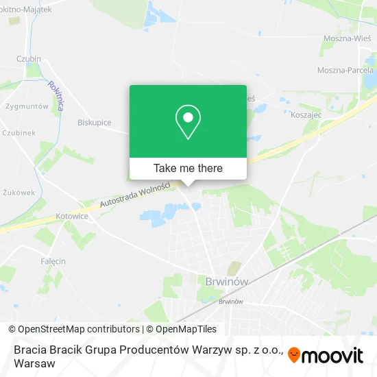 Карта Bracia Bracik Grupa Producentów Warzyw sp. z o.o.