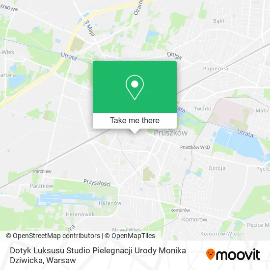 Карта Dotyk Luksusu Studio Pielegnacji Urody Monika Dziwicka