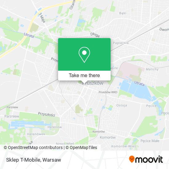 Sklep T-Mobile map