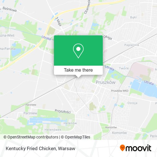 Kentucky Fried Chicken map