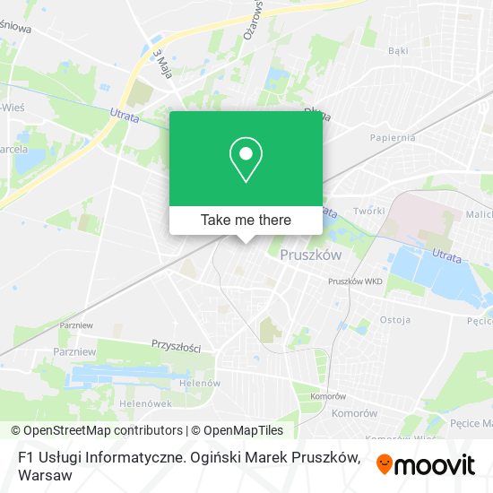 F1 Usługi Informatyczne. Ogiński Marek Pruszków map