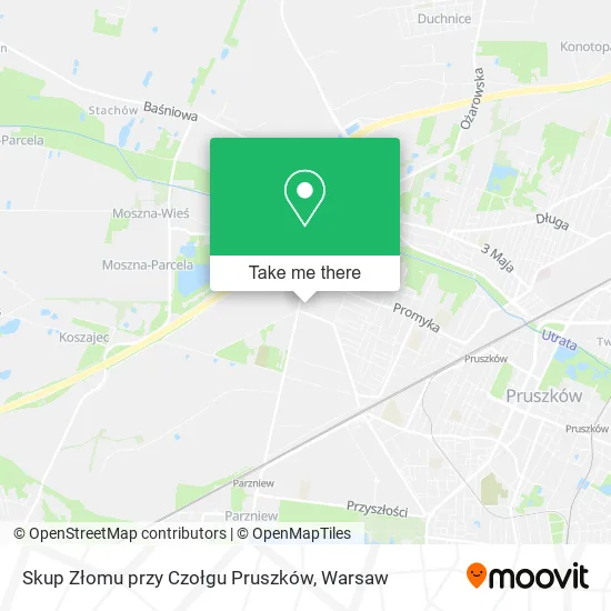 Карта Skup Złomu przy Czołgu Pruszków