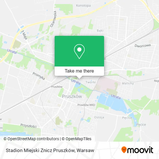 Карта Stadion Miejski Znicz Pruszków
