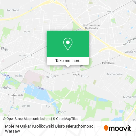 Moje M Oskar Krolikowski Biuro Nieruchomosci map