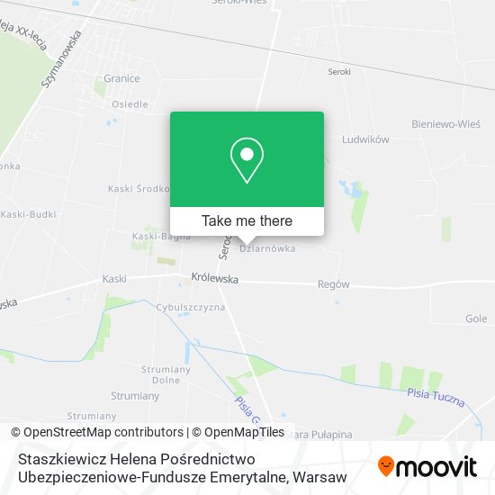 Staszkiewicz Helena Pośrednictwo Ubezpieczeniowe-Fundusze Emerytalne map